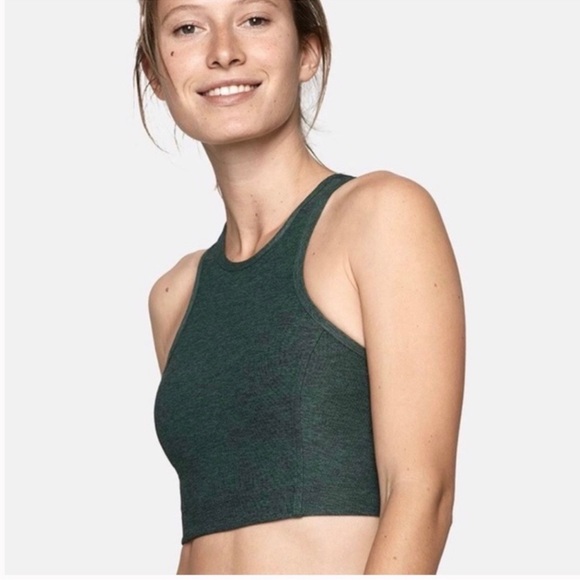 Outdoor Voices Athena Crop Top Hunter
Green Spacedye Longline small - Picture 5 of 16